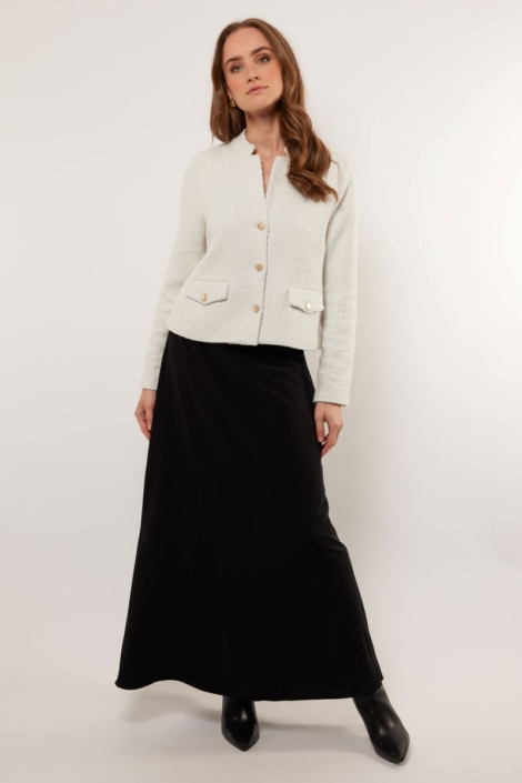 Nieuwe collectie | G-maxx (alleen de rok verkrijgbaar; van het merk Donna Dura is er een vergelijkbaar jasje)