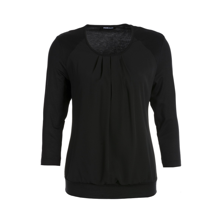 Frank Walder blouse shirt zwart
